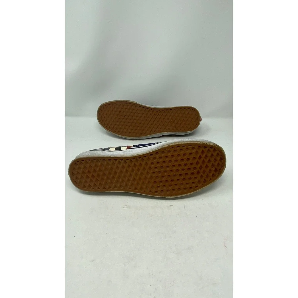 Vans Classic Slip On Navy Blue Suede Checkerboard Sneakers Mens 10 507452